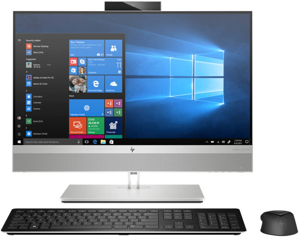 Newest HP Elite One 800 G6 Business And Professional 23.8 inch Touch Display, Core i7-10700H Processer/16GB RAM/1TB SSD/Intel UHD Graphics 630 /International Version English Silver