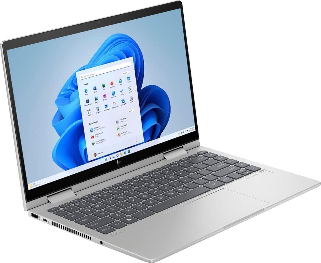 HP Envy X360 14-ES0 033DX 2-in-1 Laptop, 14'' FHD IPS Touch Display, Intel Core i7-1355U, 16GB RAM, 1TB SSD, Intel Iris Xe Graphics, Win 11 Home, Finger Print Reader, English & Arabic Keyboard , Silver | 7H9Y1UA#ABA