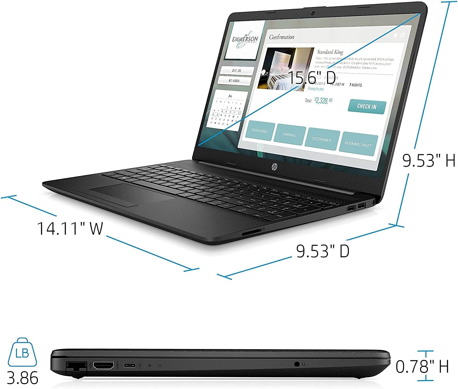 HP 15-DW1001WM Notebook 15.6