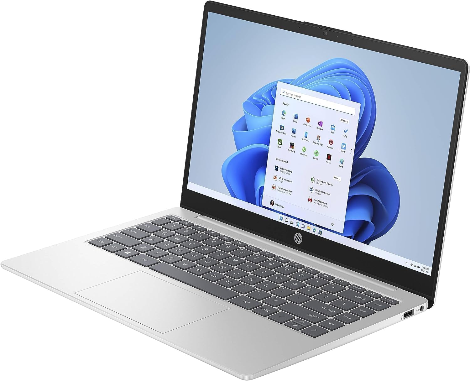 HP 14-ep0145cl Ultrabook Laptop, 14″ FHD IPS Display, Intel Core i7-1355U, 16GB RAM, 1TB SSD, Backlit , Intel Iris Xe Graphics, Windows 11, Natural Silver Englsih Arabic Keyboard