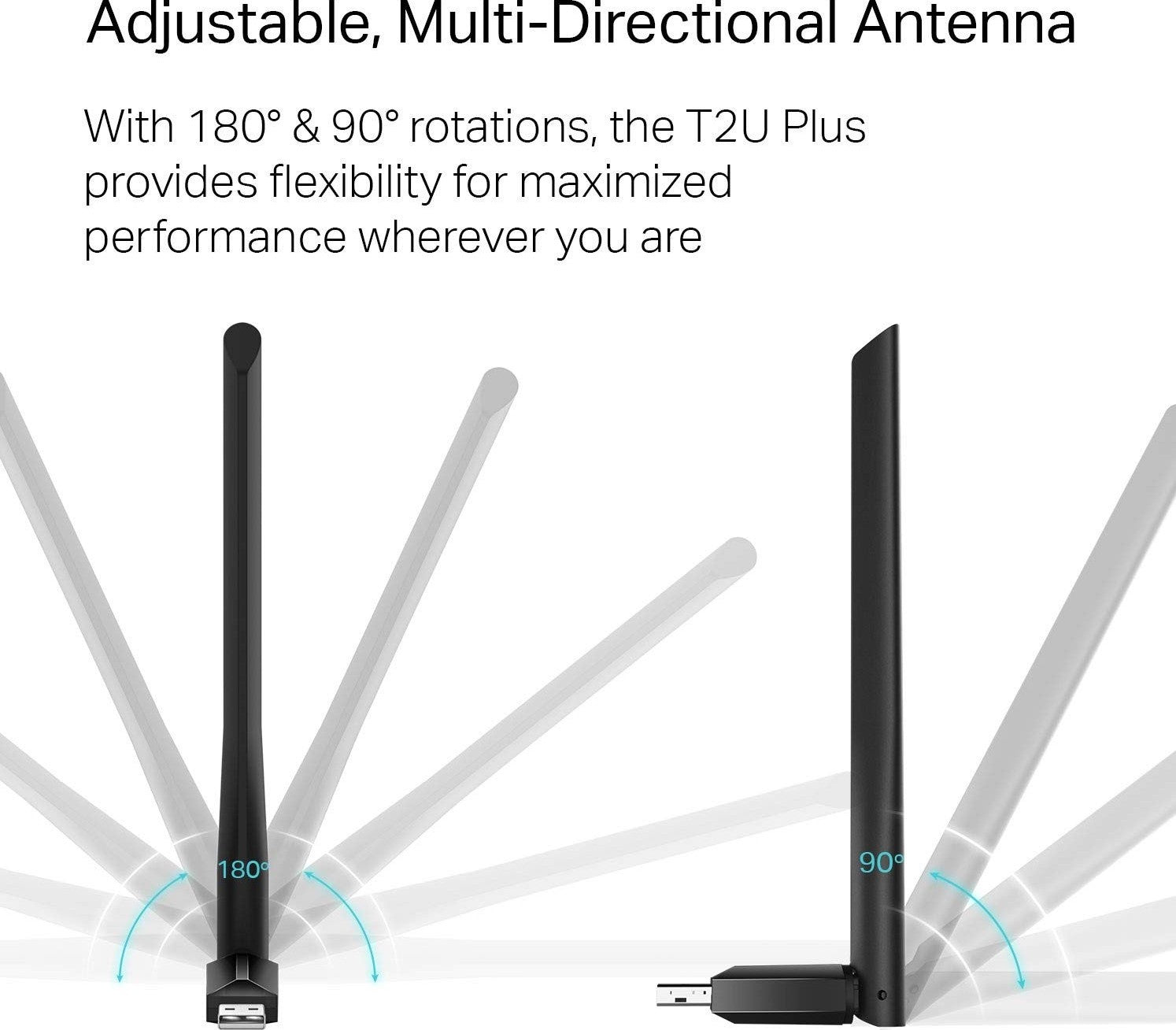 TP-Link USB Wifi Adapter for PC AC600 Mbps Wireless Network Adapter for Desktop | Archer T2U Plus